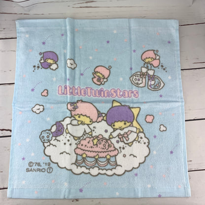 Little Twin Stars 100% Cotton Towel 35cm x 34cm by Sanrio Original B5271 Blue