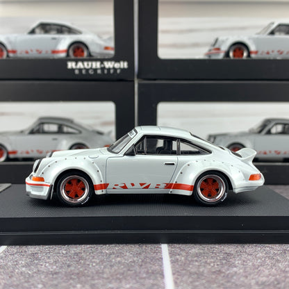 MODEL COLLECT 1/60 For Porsche RWB 930 Ducktail Wing Pearl White MC640002C