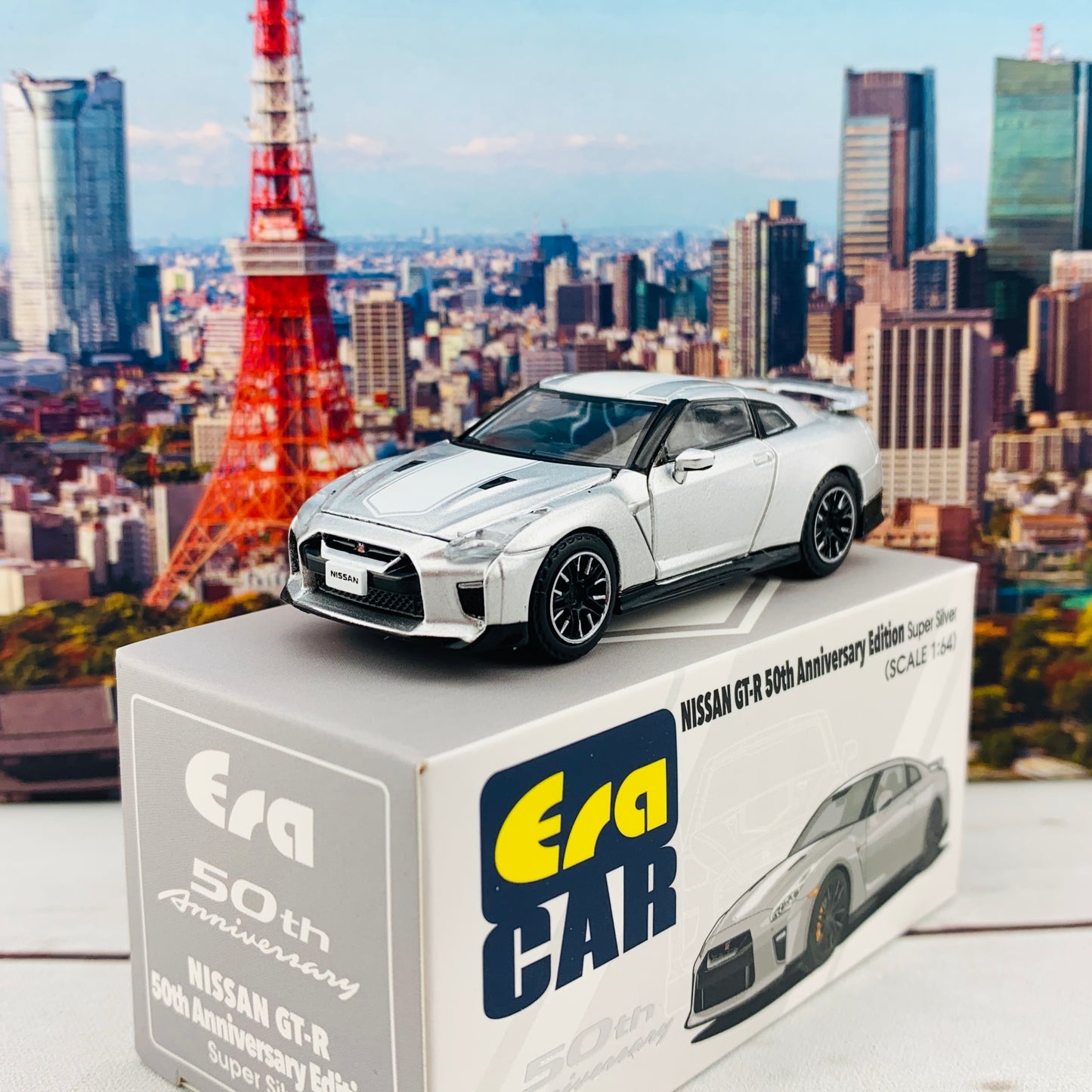 ERA CAR 21 1/64 Nissan GTR 50th Anniversary Edition Super Silver NS20GTRSP25