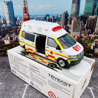 TINY 微影 1/64 TW50 VW T6 Transporter Taiwan Fire Department Ambulance 台灣消防救護車 ATCTW64030