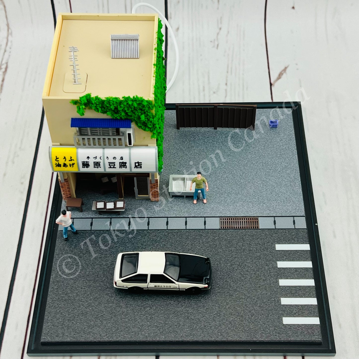 AUTOmodel 1/64 Initial D Tofu Shop Diorama with USB Powered Lighting