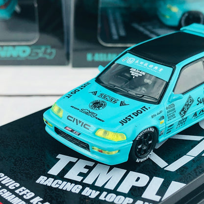 INNO64 JDM Collection HONDA CIVIC EF9 K-ASLAN ATTACK TSUKUBA CHAMPIONSHIP 2018 IN64-EF9-JDM03