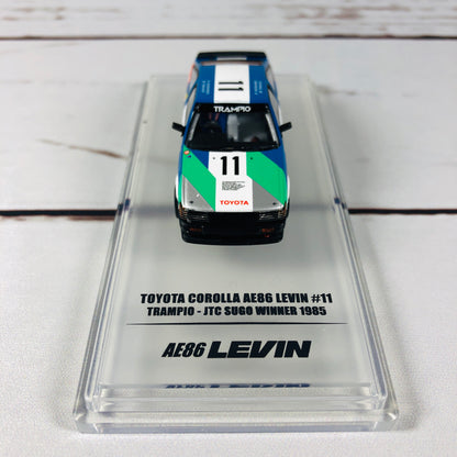 INNO64 TOYOTA COROLLA AE86 LEVIN #11 "TRAMPIO" JTCC 1985 IN64-AE86-11TR85