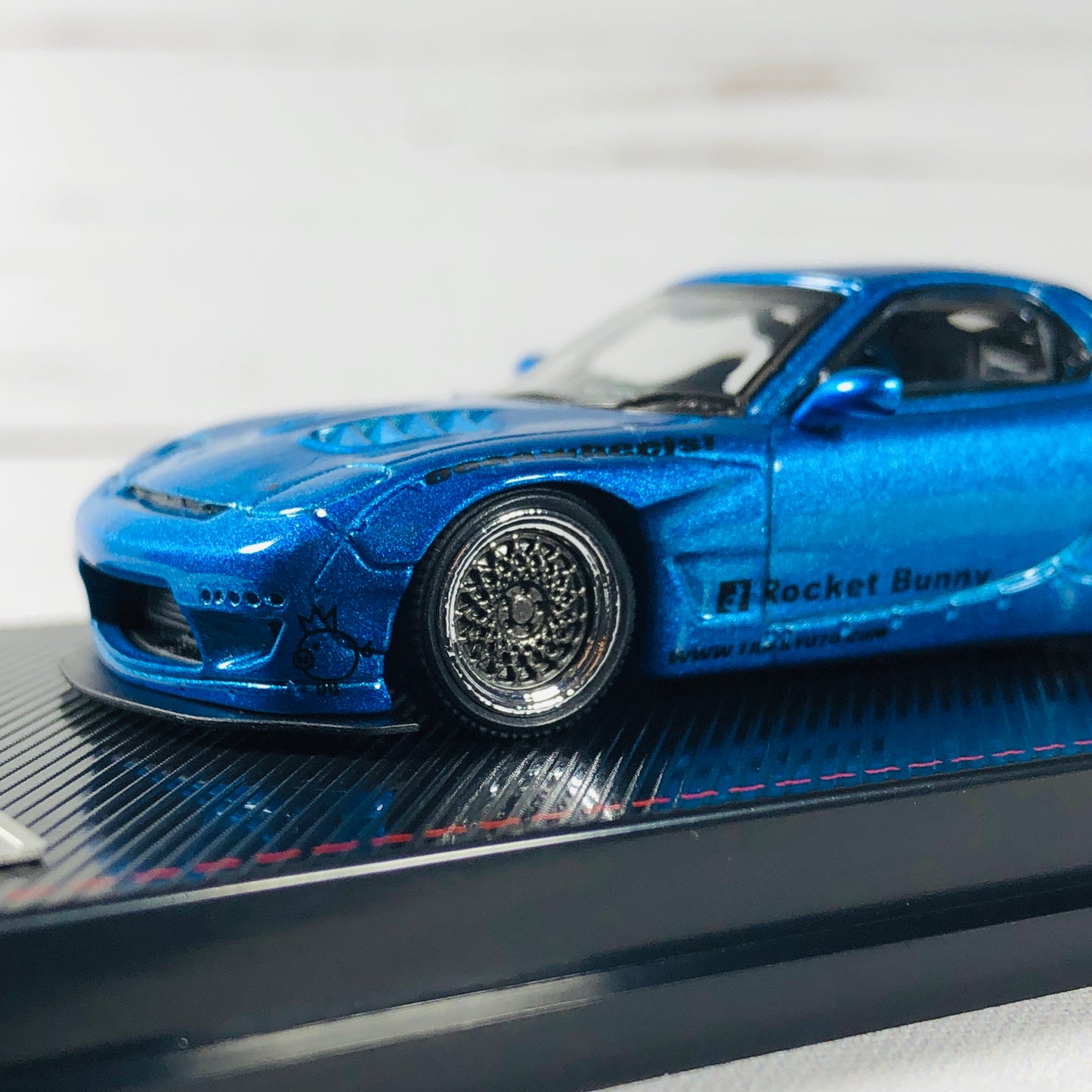 Ignition Model 1/64 Rocket Bunny RX7 (FD3S) Blue Metallic - Tarmac Works Exclusive Color