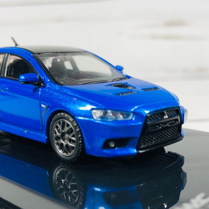 Tarmac Works 1/64 Mitsubishi Evo X Final Edition - Octane Blue