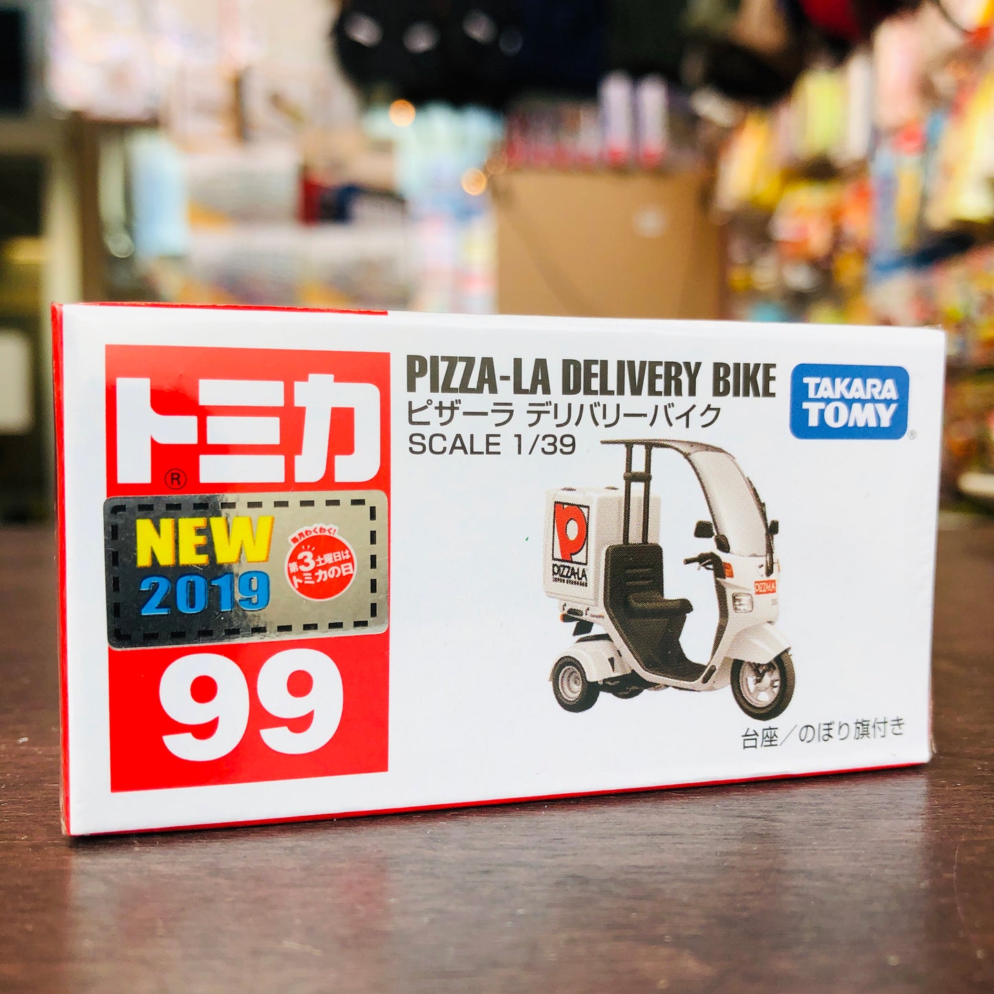 TOMICA 99 PIZZA-LA Delivery Bike