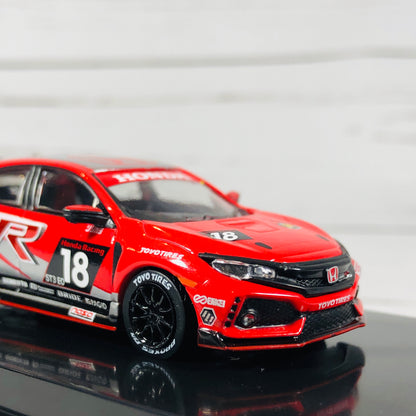 Tarmac Works 1/64 Honda Civic Type R FK8 NASA 25 Hours of Thunderhill #18 T64-014-NASA