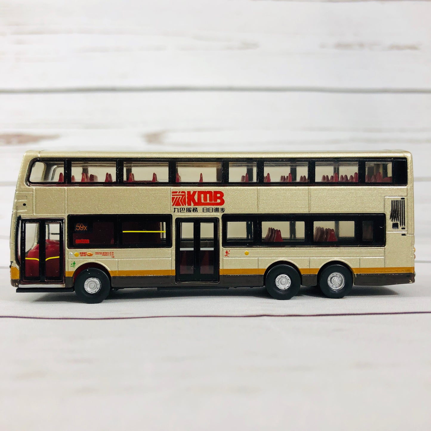 Tiny City KMB Volvo B9TL Wright Gold 城市 120 合金車仔 — 前衛富豪B9TL（金色）（59X）