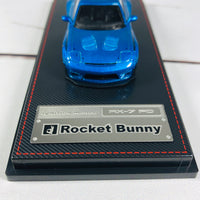 Ignition Model 1/64 Rocket Bunny RX7 (FD3S) Blue Metallic - Tarmac Works Exclusive Color