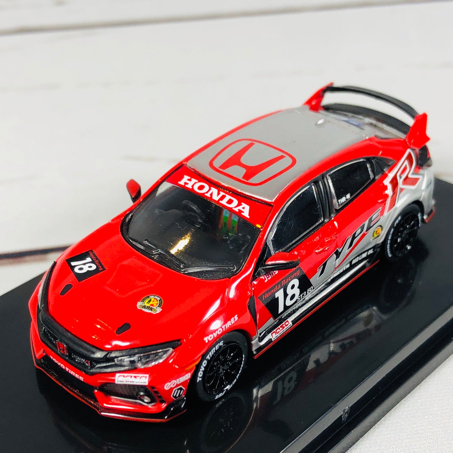 Tarmac Works 1/64 Honda Civic Type R FK8 NASA 25 Hours of Thunderhill #18 T64-014-NASA
