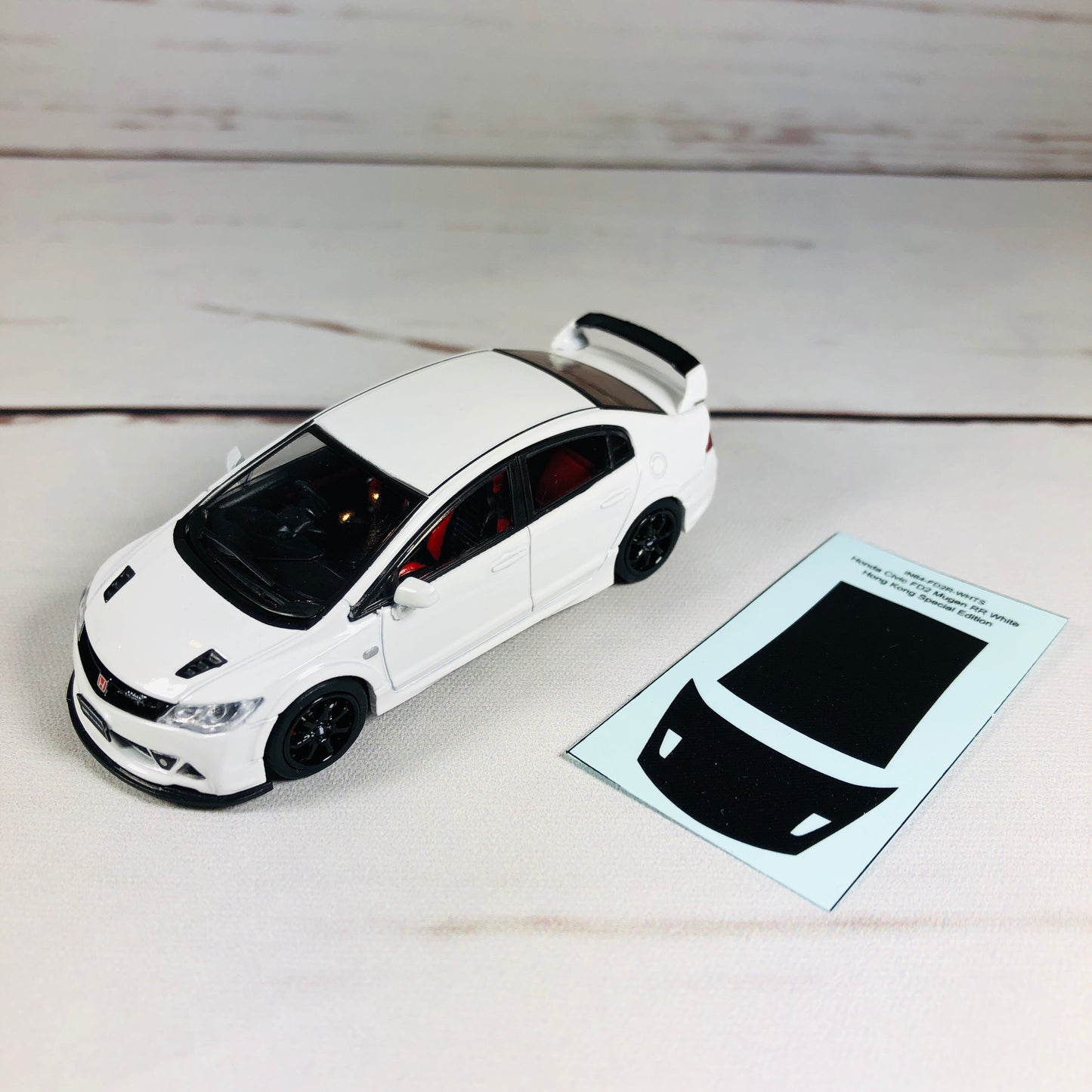 INNO64 HONDA CIVIC FD2 MUGEN RR WHITE Hong Kong Special Edition