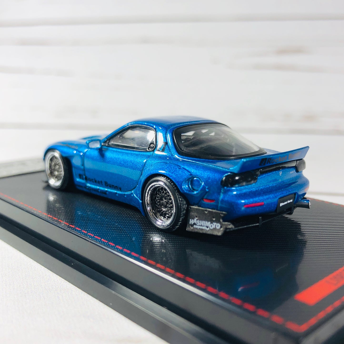 Ignition Model 1/64 Rocket Bunny RX7 (FD3S) Blue Metallic - Tarmac Works Exclusive Color