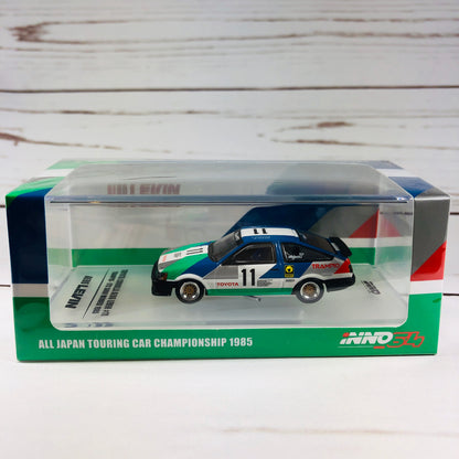 INNO64 TOYOTA COROLLA AE86 LEVIN #11 "TRAMPIO" JTCC 1985 IN64-AE86-11TR85