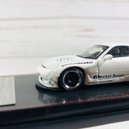 Ignition Model 1/64 Rocket Bunny RX7 (FD3S) White 1411