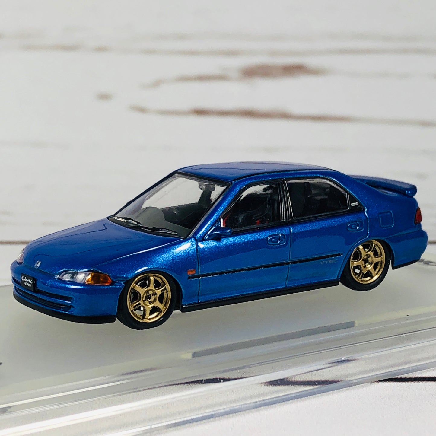 INNO64 HONDA CIVIC FERIO EG9 BLUE with Customizable Stickers and 1 set of wheel