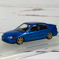 INNO64 HONDA CIVIC FERIO EG9 BLUE with Customizable Stickers and 1 set of wheel
