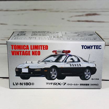 Tomica Limited Vintage Tomytec RX7 Gunma Police Car LV-N180 群馬県