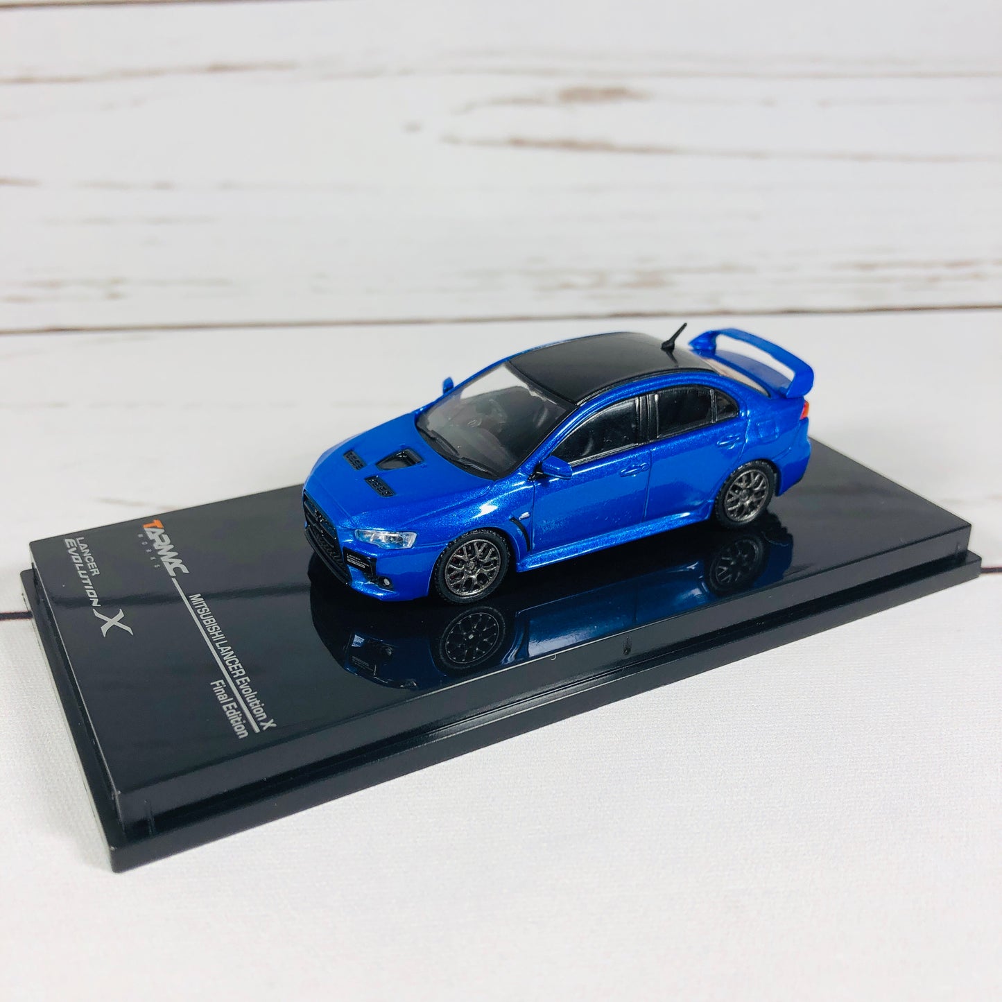 Tarmac Works 1/64 Mitsubishi Evo X Final Edition - Octane Blue