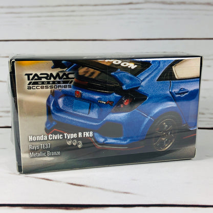 Tarmac Works 1/64 Accessories RAYS TE37 Metallic Bronze Wheel