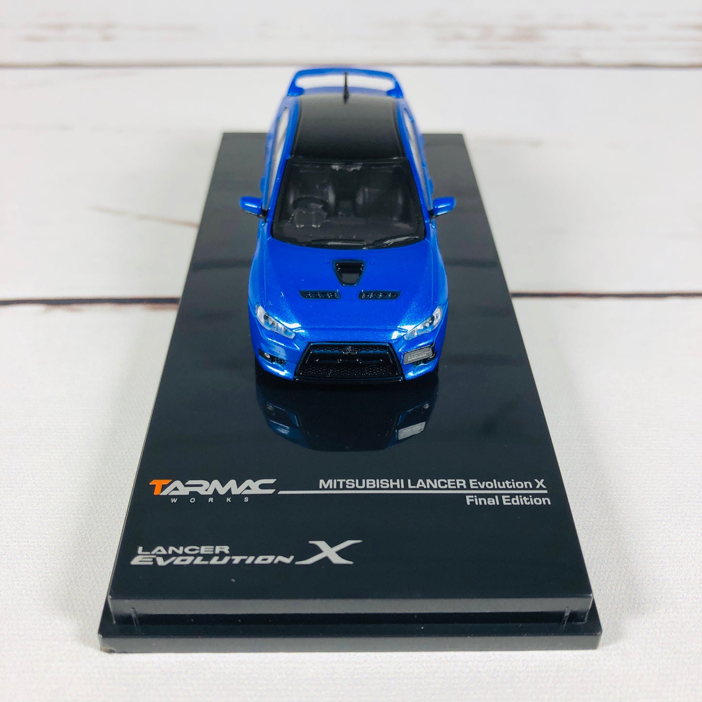 Tarmac Works 1/64 Mitsubishi Evo X Final Edition - Octane Blue