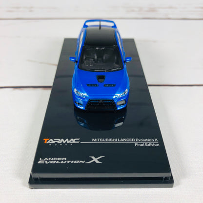 Tarmac Works 1/64 Mitsubishi Evo X Final Edition - Octane Blue