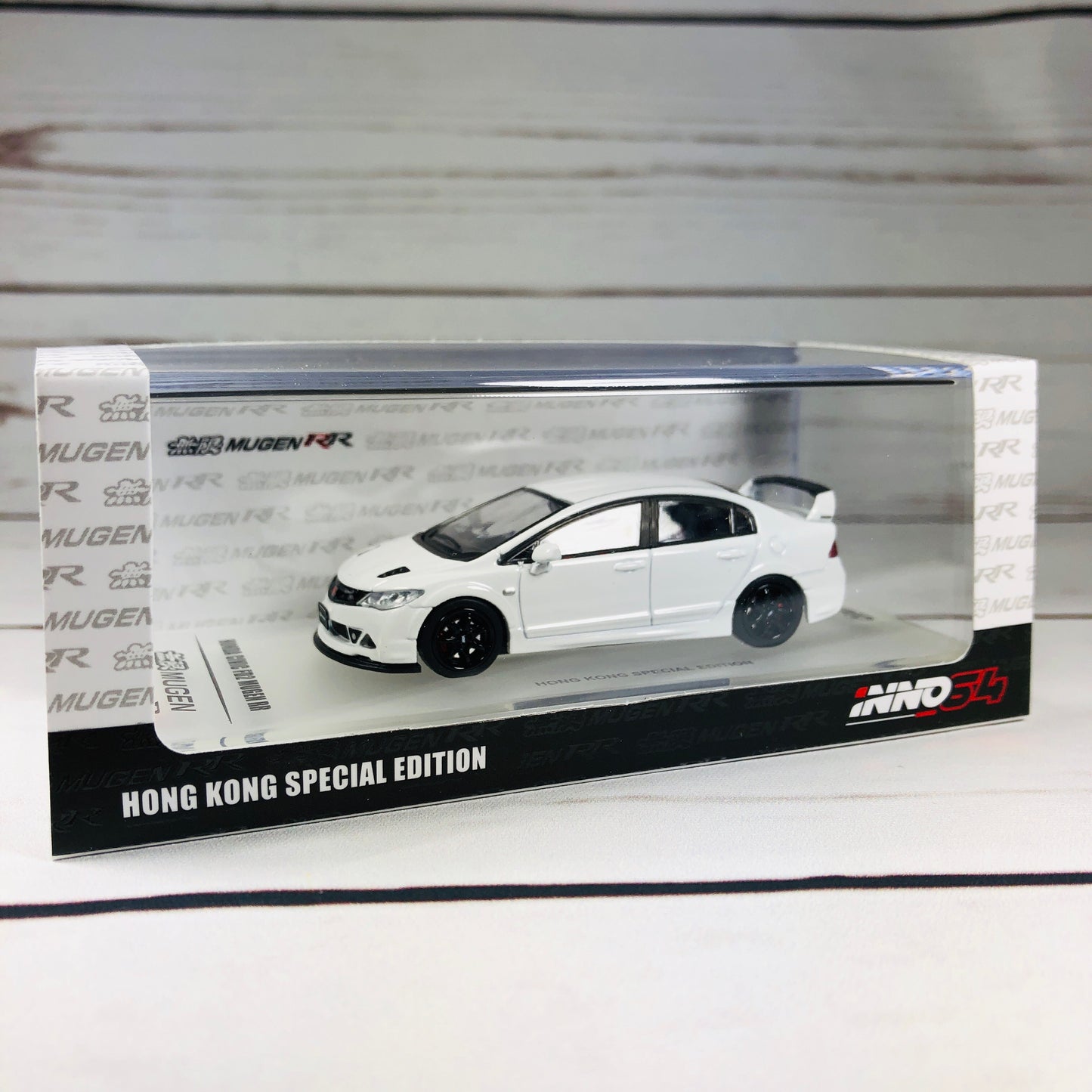 INNO64 HONDA CIVIC FD2 MUGEN RR WHITE Hong Kong Special Edition