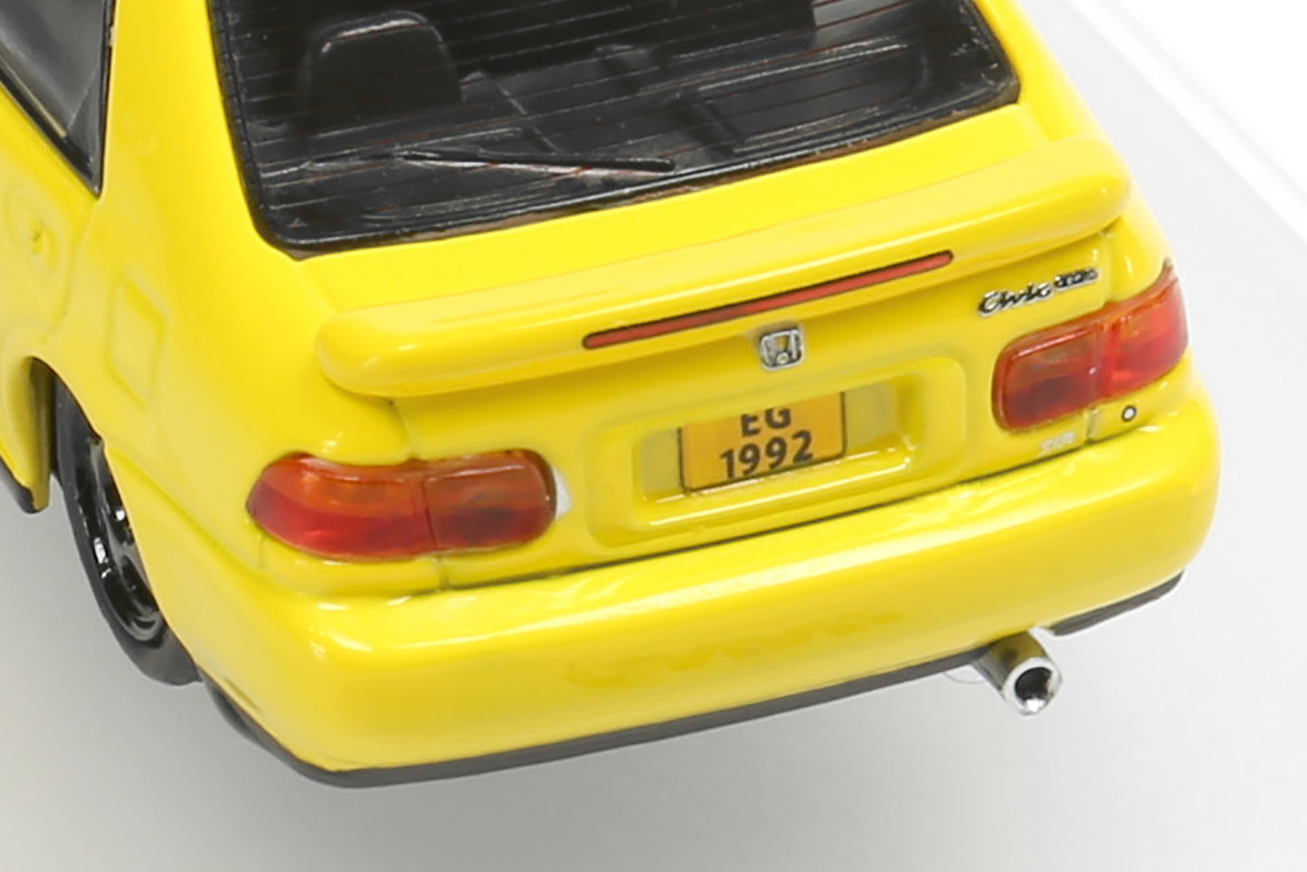 INNO64 HONDA CIVIC FERIO EG9 YELLOW with Customizable Stickers and 1 set of wheel - HONG KONG SPECIAL EDITION