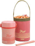 THERMOS Lunch box with tote bag and chopstick - Pink