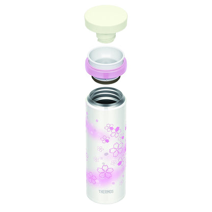 THERMOS "SAKURA" Limited Edition Vacuum Insulated Beverage Bottle 350ml JNY-351 Made in Japan