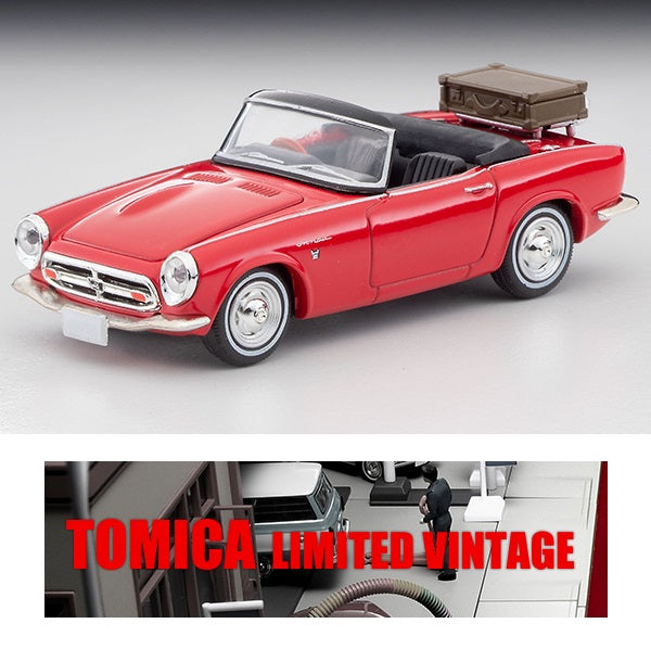 TOMYTEC Tomica Limited Vintage 1/64 Honda S800 Open Top (Red) LV-200a