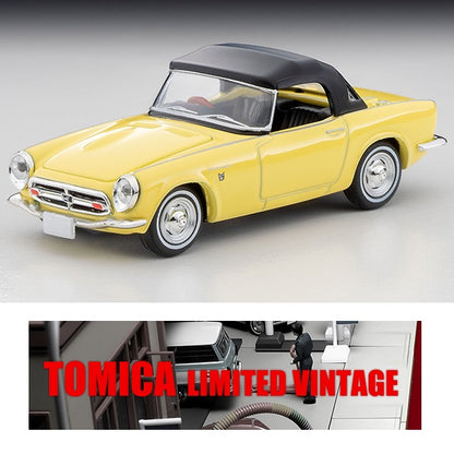 TOMYTEC Tomica Limited Vintage 1/64 Honda S800 Closed Top (Yellow) LV-200b
