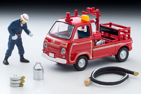 TOMYTEC TLV 1/64 Subaru Sambar Pump Fire Engine (with figure) LV-68c