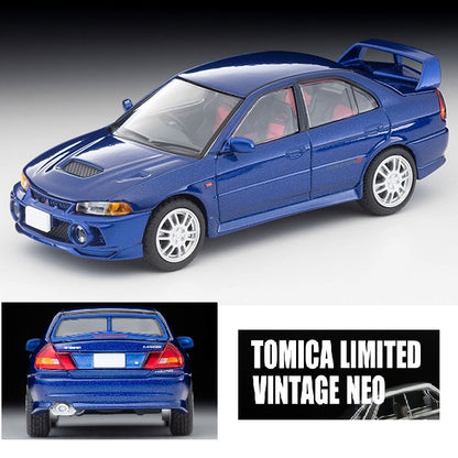 TOMYTEC TLVN 1/64 Mitsubishi Lancer GSR Evolution IV (Navy Blue) LV-N186e