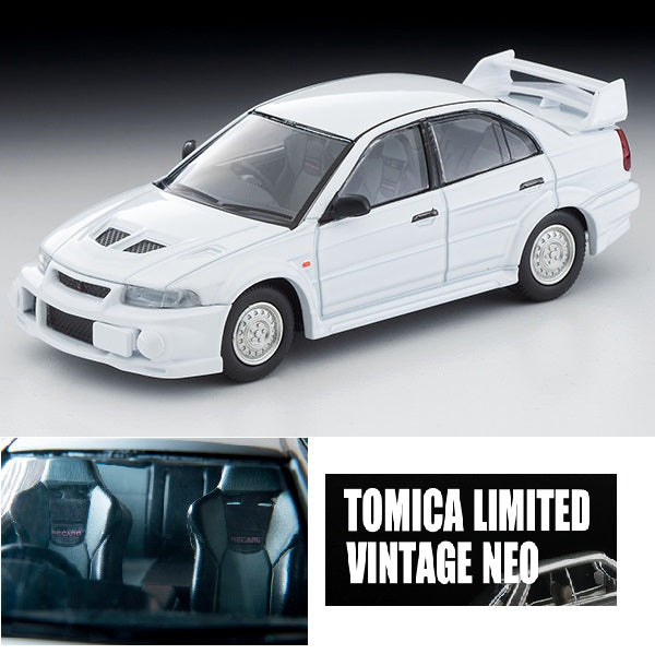TOMYTEC TLVN 1/64 Mitsubishi Lancer RS Evolution VI (White) LV-N190e