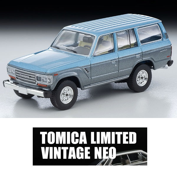 TOMYTEC Tomica Limited Vintage Neo 1/64 Toyota Land Cruiser 60 North American specification (light blue / gray) 1988 LV-N268a