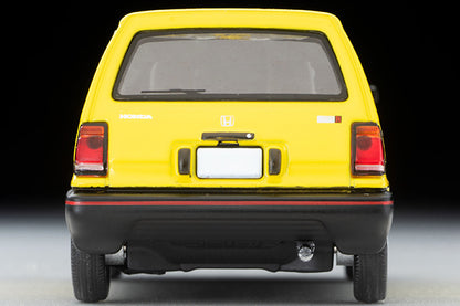 TOMYTEC Tomica Limited Vintage Neo 1/64 Honda City R Yellow with MOTOCOMPOwith rider figure 1981 LV-N272b
