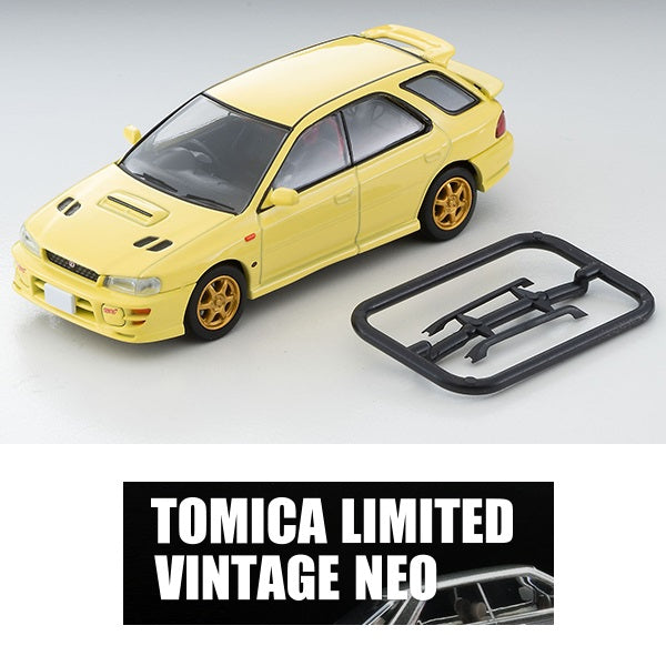 TOMYTEC Tomica Limited Vintage Neo 1/64 Subaru Impreza Pure Sports Wagon WRX STi Ver.VI Limited (Yellow) 1999 LV-N274b