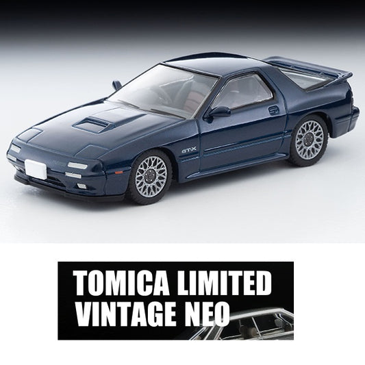 TOMYTEC TLVN 1/64 Mazda Savanna RX-7 GT-X (navy blue) 1990 LV-N192g
