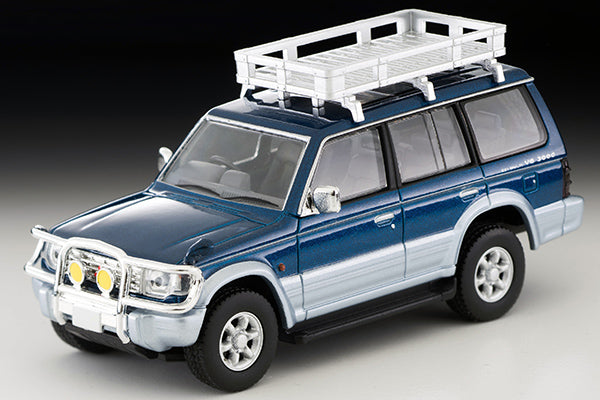 PREORDER Tomytec Tomica Limited Vintage Neo 1/64 Mitsubishi Pajero Midroof Wide VR with Optional Parts 1994 Blue/Silver LV-N206a  Approx. Release Date : June 2020 subject to manufacturer final decision