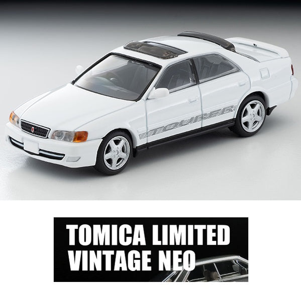 TOMYTEC Tomica Limited Vintage Neo 1/64 Toyota Chaser 2.5 Tourer S (white) 1998 model LV-N224c