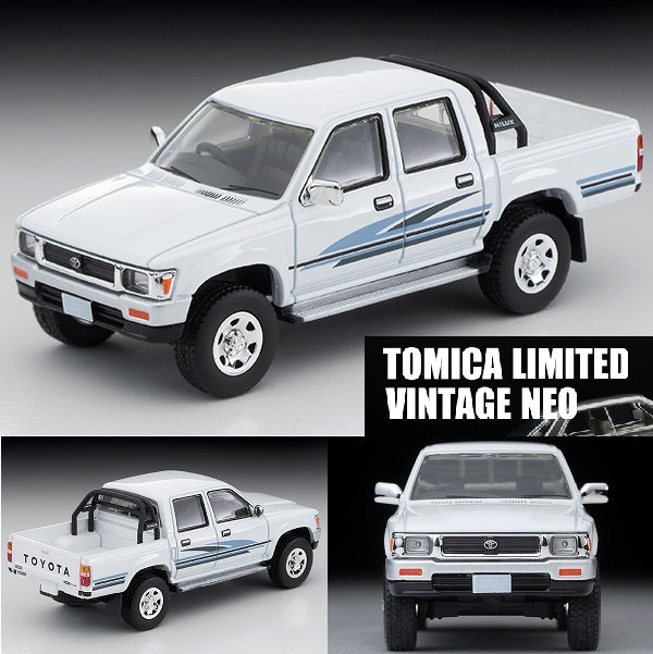 TOMYTEC Tomica Limited Vintage Neo 1/64 TOYOTA HILUX 4WD PICKUP DOUBLE CAB SSR (WHITE) 1991
