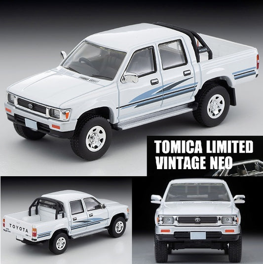 TOMYTEC Tomica Limited Vintage Neo 1/64 TOYOTA HILUX 4WD PICKUP DOUBLE CAB SSR (WHITE) 1991