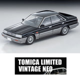 TOMYTEC Tomica Limited Vintage Neo 1/64 NISSAN SKYLINE 4 DOOR HT GTS TWINCAM 24V (BLACK/SILVER) 1986 LV-N282b