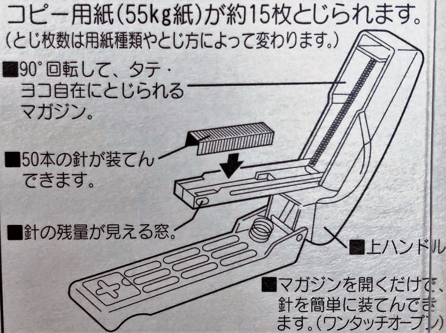 MAX® Swivel Stapler Type No.10 Blue HD-10V