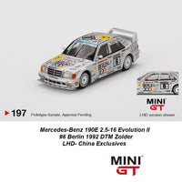 MINI GT 1/64 Mercedes-Benz 190E 2.5-16 Evolution II #6Berlin 1992 DTM Zolder LHD- China Exclusives MGT00197-L