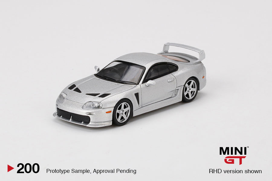 MINI GT 1/64 Toyota TRD 3000GT Alpine Silver Metallic LHD MGT00200-L