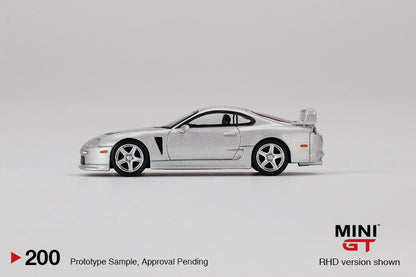 MINI GT 1/64 Toyota TRD 3000GT Alpine Silver Metallic LHD MGT00200-L
