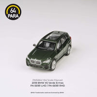 PARA64 1/64 2018 BMW X5 Verde Ermes LHD PA-56181