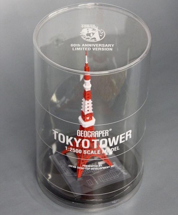 GEOCRAPER® Tokyo Tower 1:2500 Scale Model 60th Anniversary Limited Version