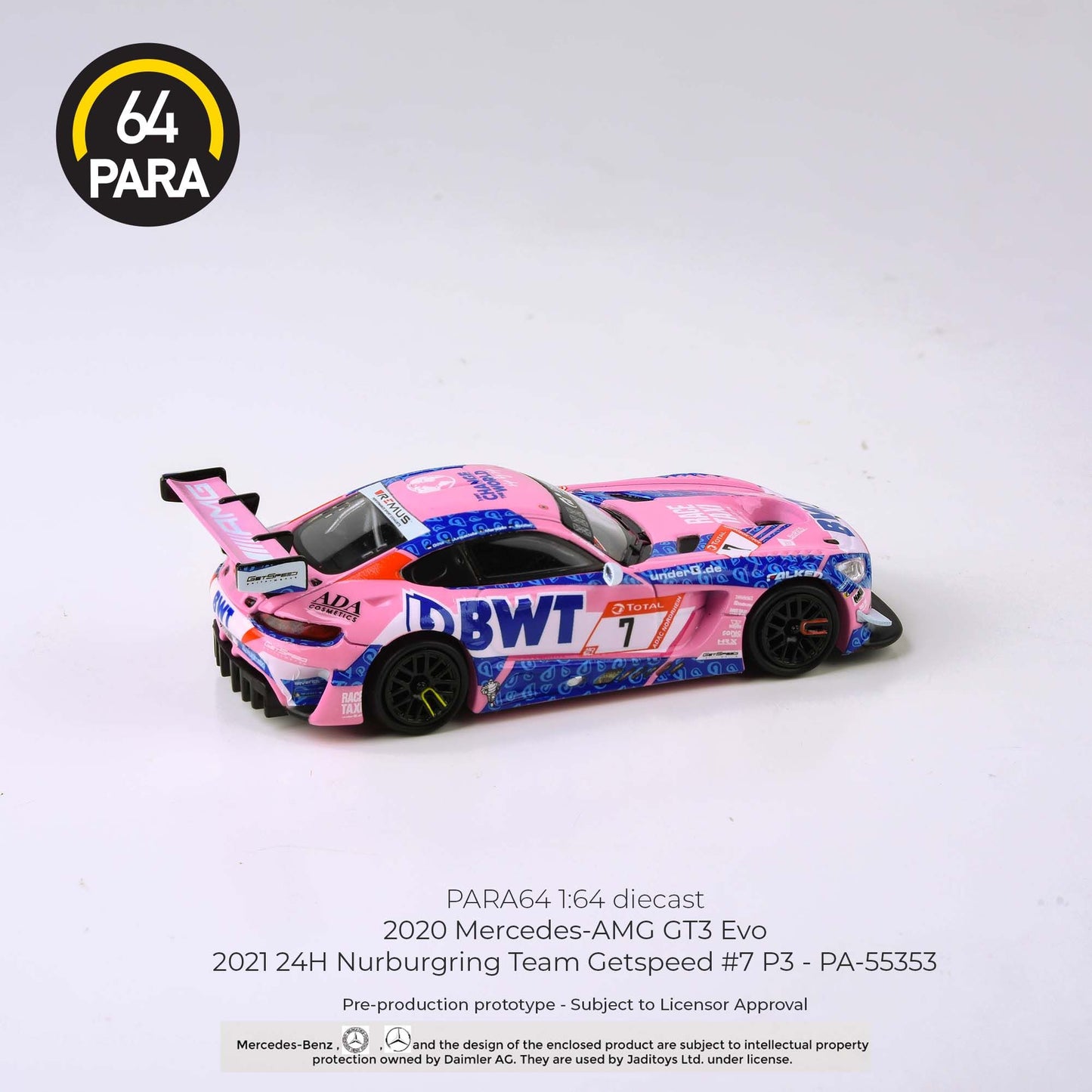 PARA64 1/64 Mercedes-AMG GT3 Evo 2021 24H Nurburgring Team Getspeed #7 P3 LHD PA-55353